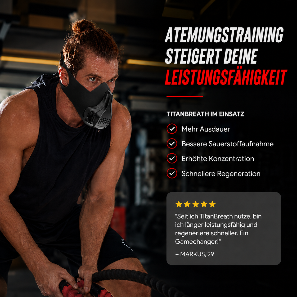 TitanBreath™ Trainingsmaske